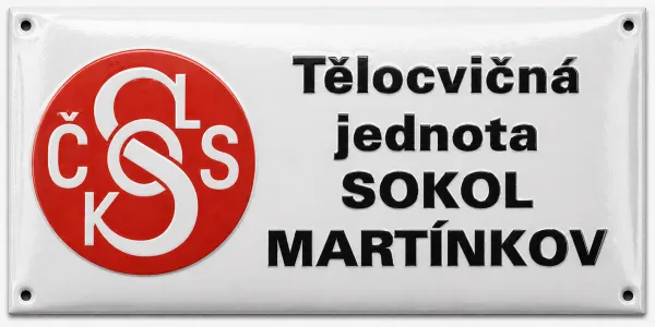 Smaltovaná cedule O-znak 14